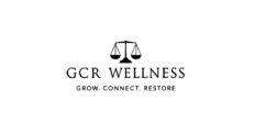 Logo for GCR Wellness. Reads Grow, Connect and Restore Wellness with balanced scales depicted above the letters.
